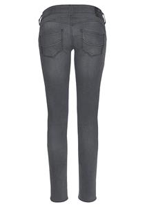 Herrlicher Slim-fit-Jeans "GILA SLIM DENIM BLACK CASHMERE TOUCH", mit optischem Schlankeffekt dank Keileinsatz