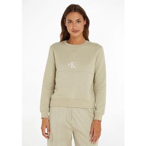 Calvin Klein Jeans Sweatshirt »MONOGRAM LOGO CREW NECK« mit markanter Teilungsnaht