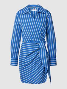 Tommy Hilfiger Co Stripe Short Wrap Cotton Shirt Dress - IT 34/UK 6