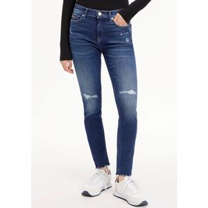 Tommy Jeans Skinny-fit-Jeans "NORA MR SKNY ANKLE AG2253", mit Destroyed-Effekten & ausgefranstem Beinabschluss