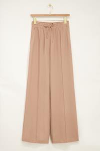 My jewellery Beige crêpe broek