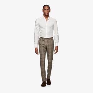 SuitSupply Hemd Flanell Off-white