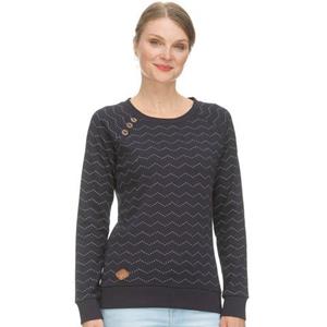 Ragwear Sweater Ragwear Damen Sweater DARRIA ZIG ZAG 2311-30005 Navy 2028 Dunkelblau