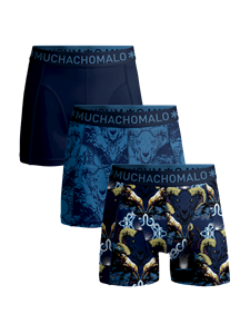 Muchachomalo Boxershorts Goat 3-pack Print/Solid-S