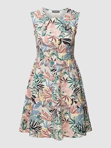 Montego Knielange jurk met bloemenmotief