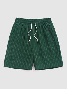 Zaful Tunnelzug Gestreiften Muster Bermuda Shorts
