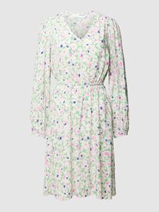 Selected Femme Knielange jurk van viscose met bloemenmotief, model 'MALIDA'