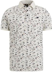 Vanguard Poloshirt Pique Print Ecru