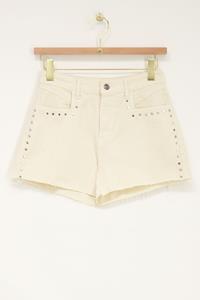 My jewellery Beige short met studs