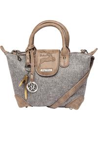 Lady edelweiss Trachtentasche grau taupe 006735
