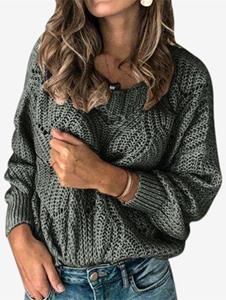 Rosegal Plus Size Pointelle Knit Sweater
