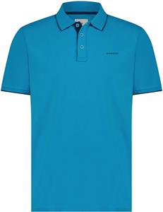 State Of Art Pique Polo Petrol Blauw