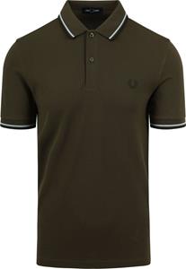 fredperry Fred Perry - Twin Tipped Uniform Green/Lice/Night Green - Polos
