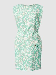 S.Oliver Knielange jurk van een mix van viscose en linnen