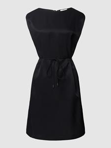 S.Oliver Knielange jurk van een mix van viscose en linnen