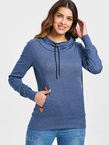 Rosegal Plus Size Drawstring Pockets Pullover Hoodie