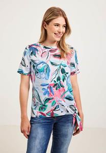 Cecil Linnen blouse met print