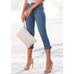 Lascana NU 21% KORTING:  Capri jeans met gegarneerde zakken