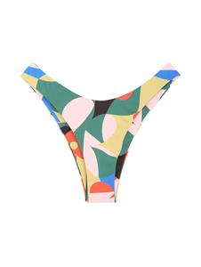Zaful Farbblock Bikini Unterteile mit Geripptem Ausschnitt
