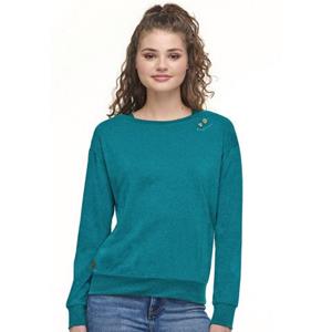 Ragwear Sweater "NEREA", mit Zierknöpfen in schöner Holzoptik