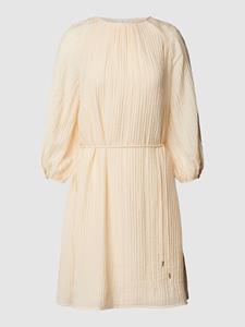S.Oliver Mini-jurk van viscosemix met kreuklook