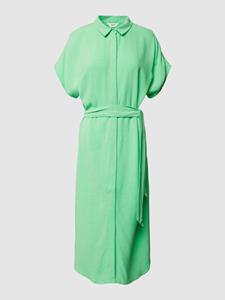 Object Midi-jurk van een mix van viscose en linnen, model 'ADIL'