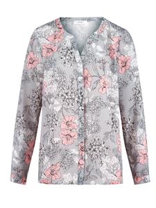 Bluse mit floralem Druck MONA Grau/Rosé/Anthrazit
