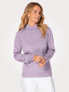 Stehbund-Pullover mit Merino-Schurwolle MONA Lavendel