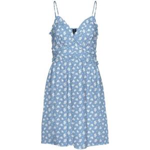 Vero Moda Sommerkleid "VMSMILLA SINGLET FRL DRESS WVN GA", mit Rüschenbesatz