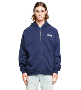 FOUR Circles Logo Zip Up Vest Marine Blue