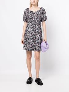 Tout a coup Mini-jurk met bloemenprint - Zwart