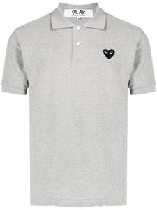 Comme Des Garçons Play heart patch polo shirt - Grijs