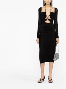 Versace Uitgesneden midi-jurk - Zwart