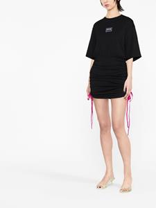 Versace Mini-jurk met logopatch - Zwart