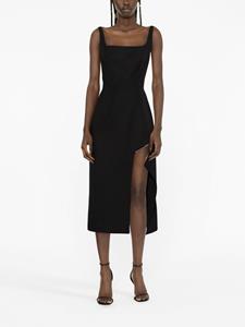 Alexander McQueen Mini-jurk verfraaid met rits - Zwart