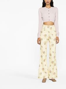 Yuhan wang Jeans met bloemenprint - Geel