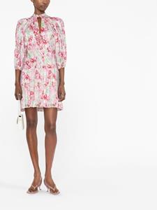 Rixo Mini-jurk met bloemenprint - Roze
