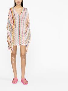 Missoni Mini-jurk met zigzag patroon - Wit