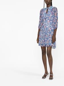 Rixo Mini-jurk met bloemenprint - Blauw