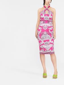 Versace Midi-jurk met halternek - Roze