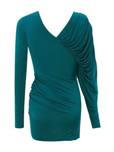Saint Laurent Mini-jurk met V-hals - Blauw