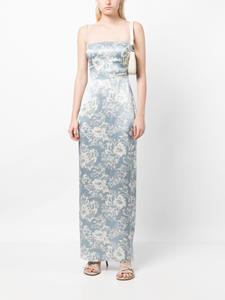 Reformation Midi-jurk met bloemenprint - Blauw