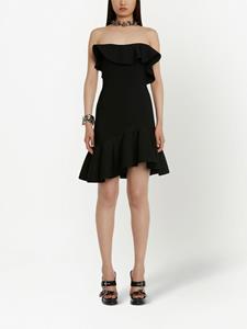 Alexander McQueen Jurk met ruches - Zwart