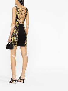 Versace Mini-jurk met barokprint - Zwart