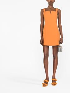 Boutique Moschino Mouwloze mini-jurk - Oranje