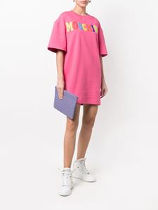 Moschino T-shirtjurk met logoprint - Roze
