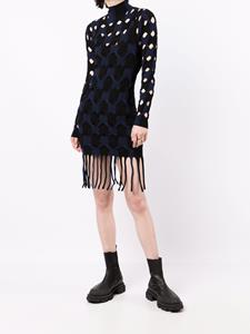 Dion Lee Tweekleurige mini-jurk - Zwart