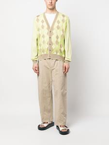 Jacquemus Vest met argyle-patroon - Groen