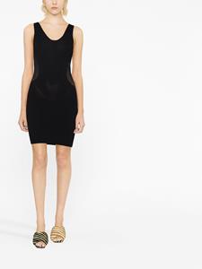 Stella McCartney Mini-jurk met diepe ronde hals - Zwart