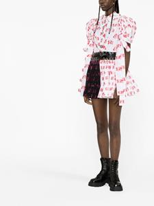 Chopova Lowena Mini-jurk met abstracte print - Wit